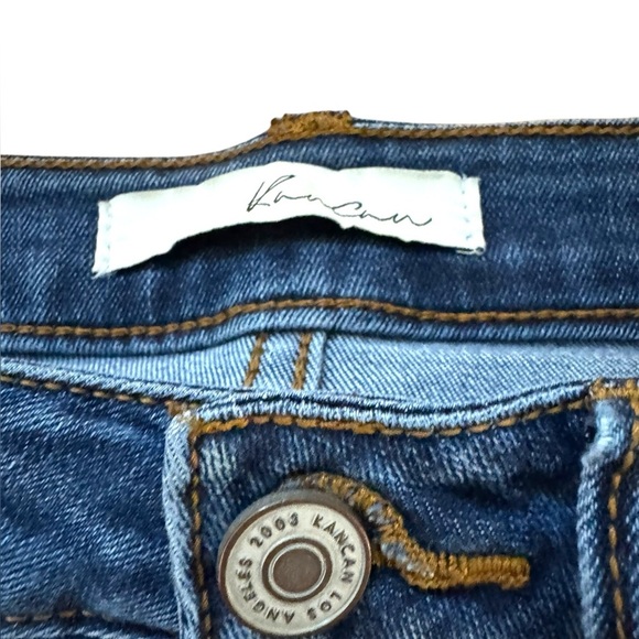 Women's KanCan Estilo Med Blue Wash High Rise Stretch Denim Jeans Sz 9/28 EUC - Picture 3 of 8